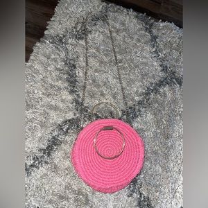 H&M purse - pink and (gold chain)
